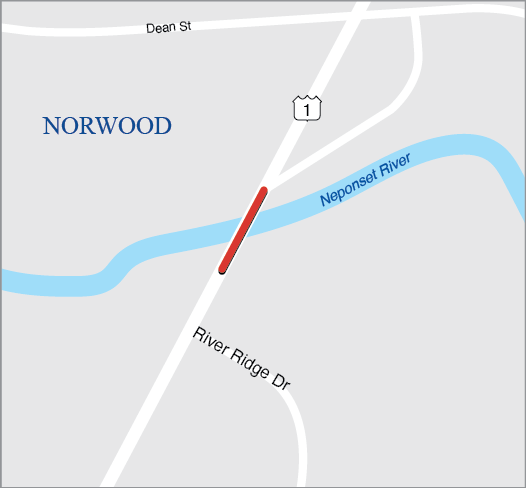 NORWOOD: BRIDGE PRESERVATION, N-25-026, PROVIDENCE HIGHWAY (STATE ROUTE 1) OVER THE NEPONSET RIVER 